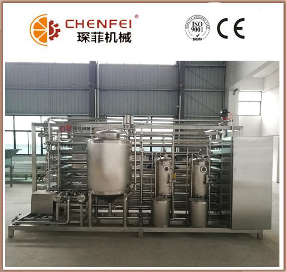 6T / Day Juice Paste Jam Tube In Tube Sterilizer Machine 304 Stainless Steel Material