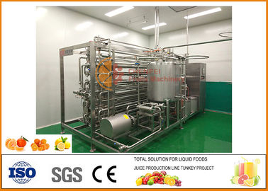 SUS 304 Turnkey Orange Juice Production Line with Siemens PLC  Touch Screen