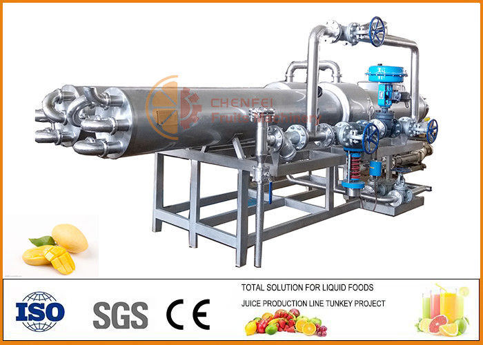 Complete Mango Processing Line SS304 Material Silver Color PLC Control