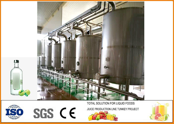 200T / Year Green Plum Wine Fermentation Equipment Production Line Food Grade Processing
