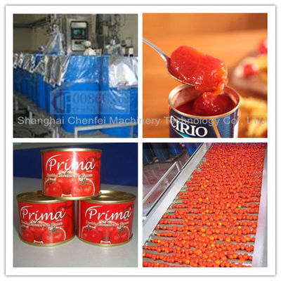 Complete Tin Can Ketchup Tomato Paste Production Line 1 Year Warranty